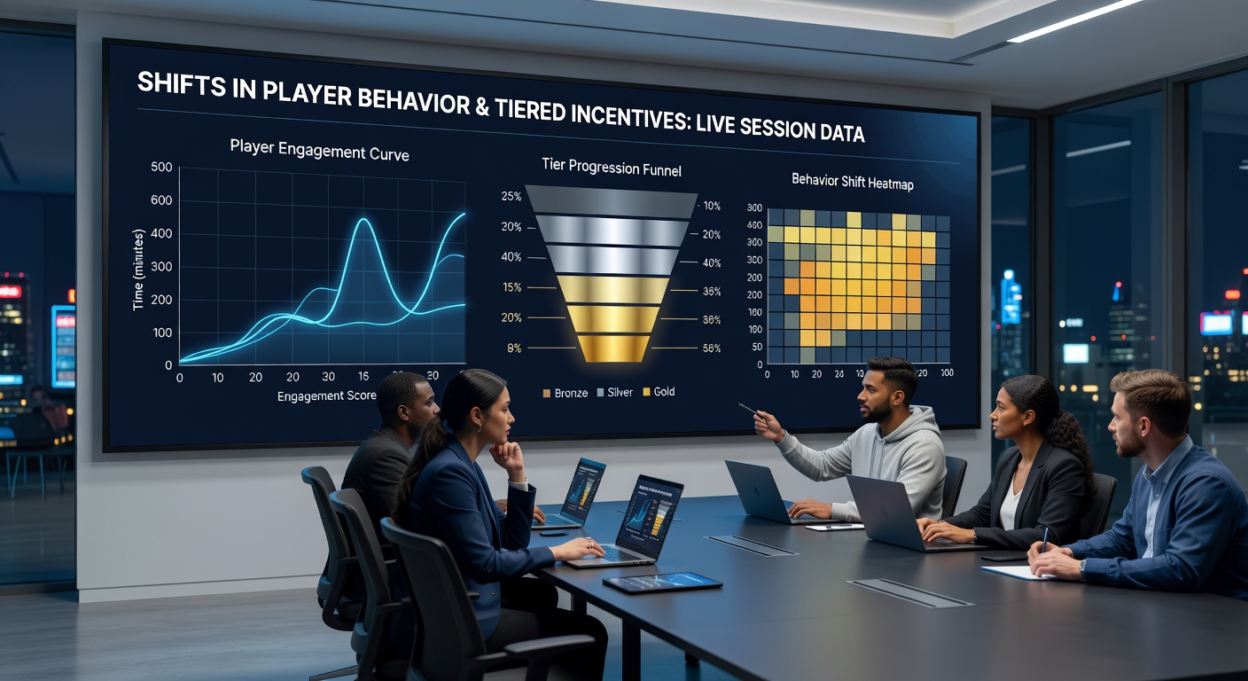 Datenvisualisierung zu Verhaltensmustern in mobilen Live-Gaming-Sessions mit Anreizstufen